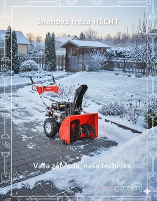 Chcete spoľahlivú frézu, ktorá zvládne aj náročný sneh a zhoršené podmienky bez zdržania? BENZÍNOVÁ SNEŽNÁ FRÉZA - HECHT...