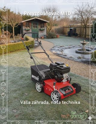 Chcete spoľahlivý benzínový prevzdušňovač, ktorý zvládne väčšie plochy bez obmedzenia elektriny? MTD OPTIMA 35 VO -...